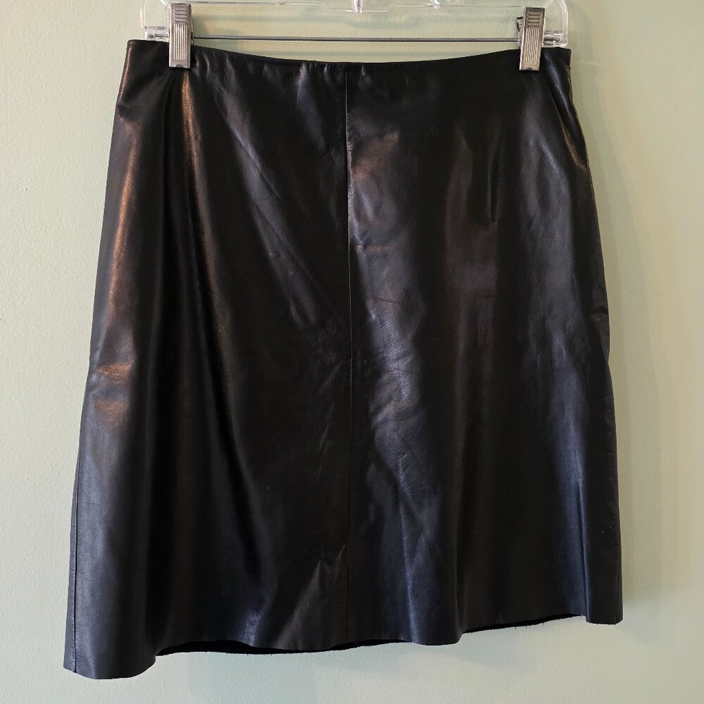 Ann Taylor 100% Vintage Leather Skirt, Size 6, EUC